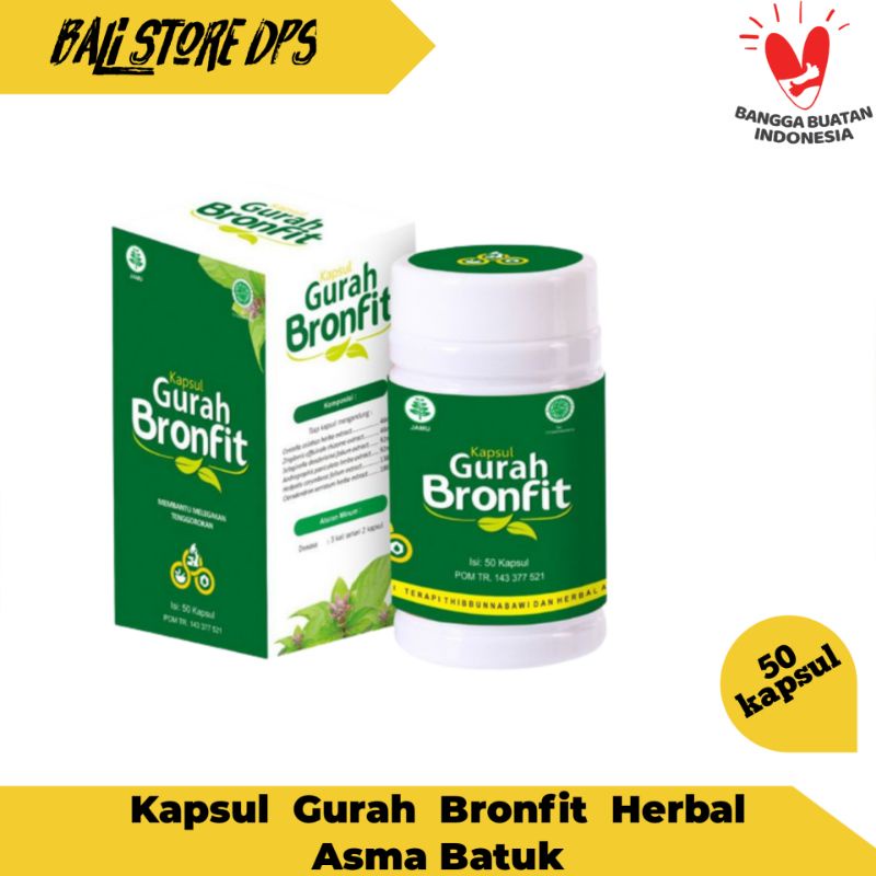Jual KAPSUL GURAH BRONFIT OBAT HERBAL ASMA BATUK FLU BRONKITIS TBC ...