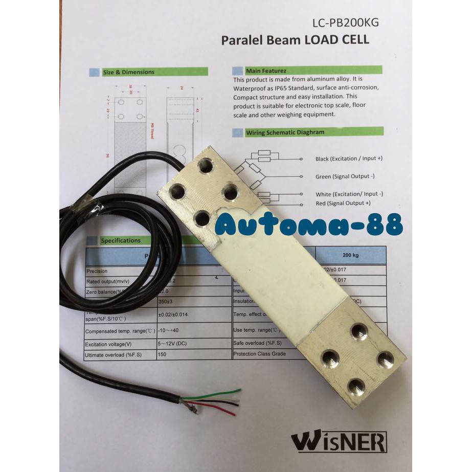 Jual UPDATE LOADCELL 200 KG LOAD CELL 200KG SENSOR TIMBANGAN DIGITAL ...