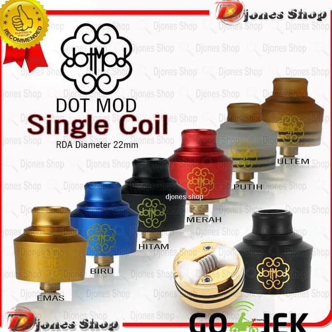 Jual Dotmod Dotrda Single Coil 22Mm Rda - Hitam Murah Berkualitas ...