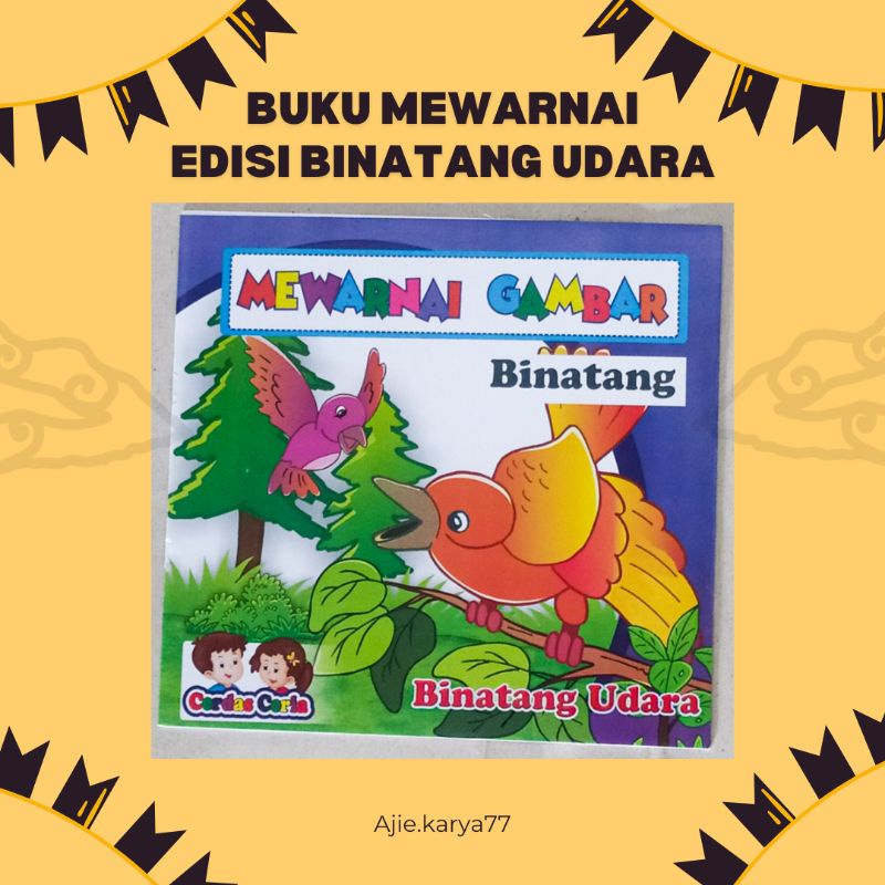 Jual Buku Belajar Mewarnai Edisi Binatang Udara TK / RA Murah - Buku ...