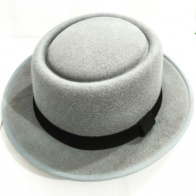 Jual Houseofcuff Topi Fedora Hat Pork Pie Hat Light Grey Pria Shopee