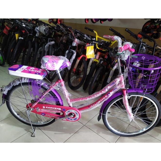 Jual Sepeda Mini 24 Inch Atlantis Keranjang Besi | Shopee Indonesia