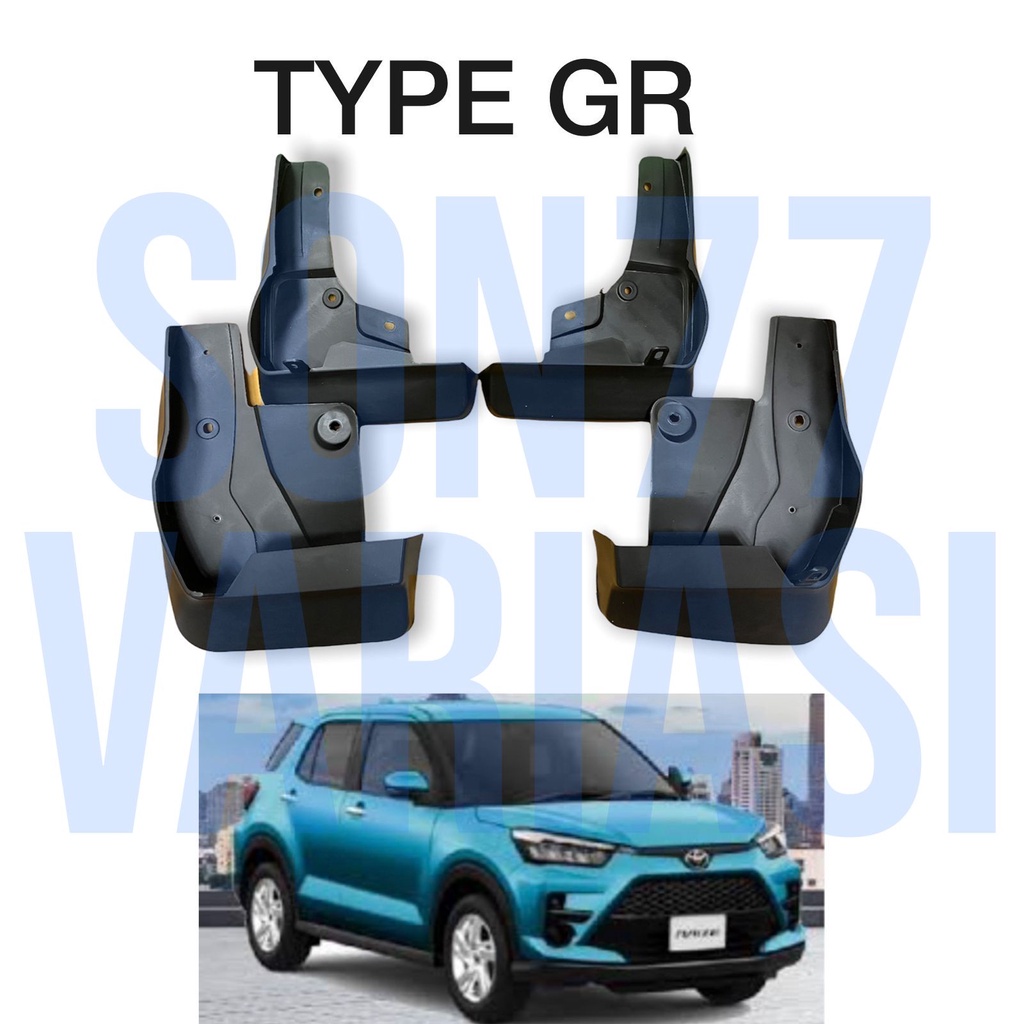 Jual Mud Guard Toyota Raize Daihatsu Rocky 2021 2023 2024 TYPE NON / GR ...