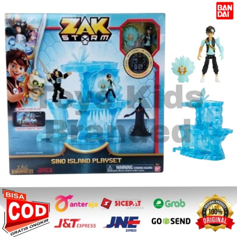 Jual Bandai Action Figure Zax Storm Sino Island Playset Shopee Indonesia