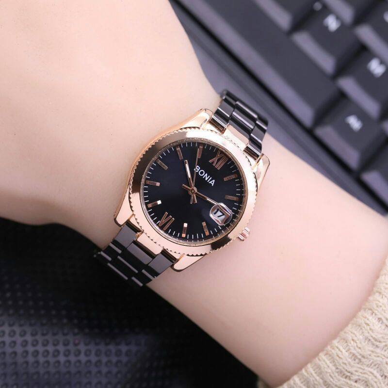 Jual Terbaru!! Promo Jam Tangan Wanita Bonia Murah LS1088 Strap Rantai