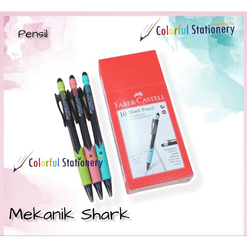 Jual Pensil Mekanik Faber Castell 2b 05 Shark Pcs Shopee Indonesia