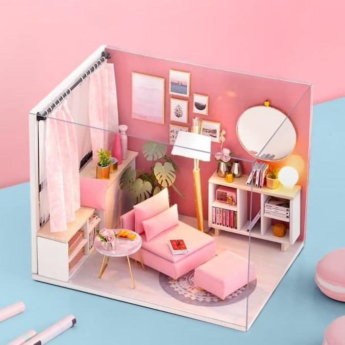 DIY Miniatur Rumah Mni DIY Miniature House Doll House Rumah Boneka Doll