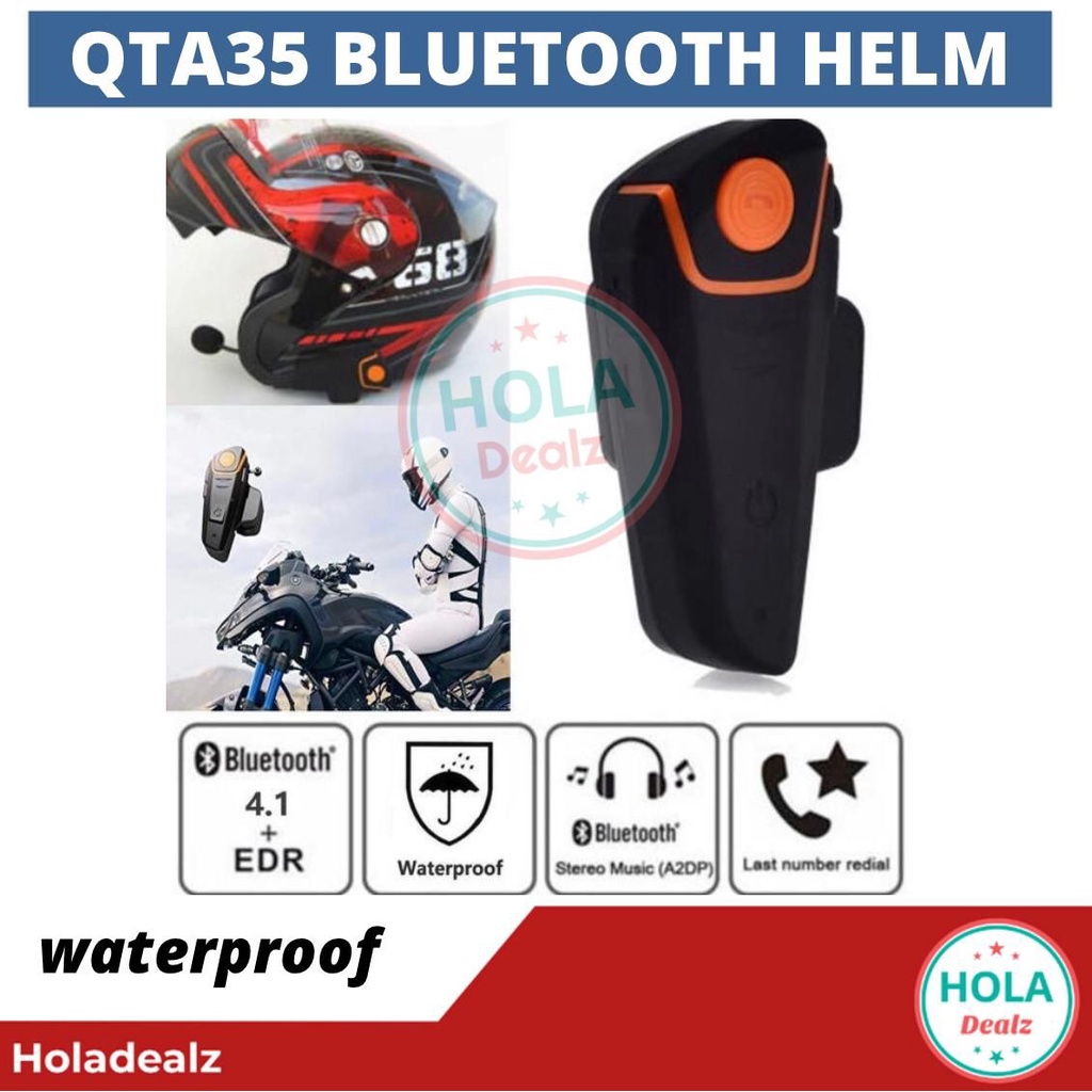 Jual OBRAL QTA35 BUETOOTH HELM HEADSET ALTERNATIF INTERCOM QTA35