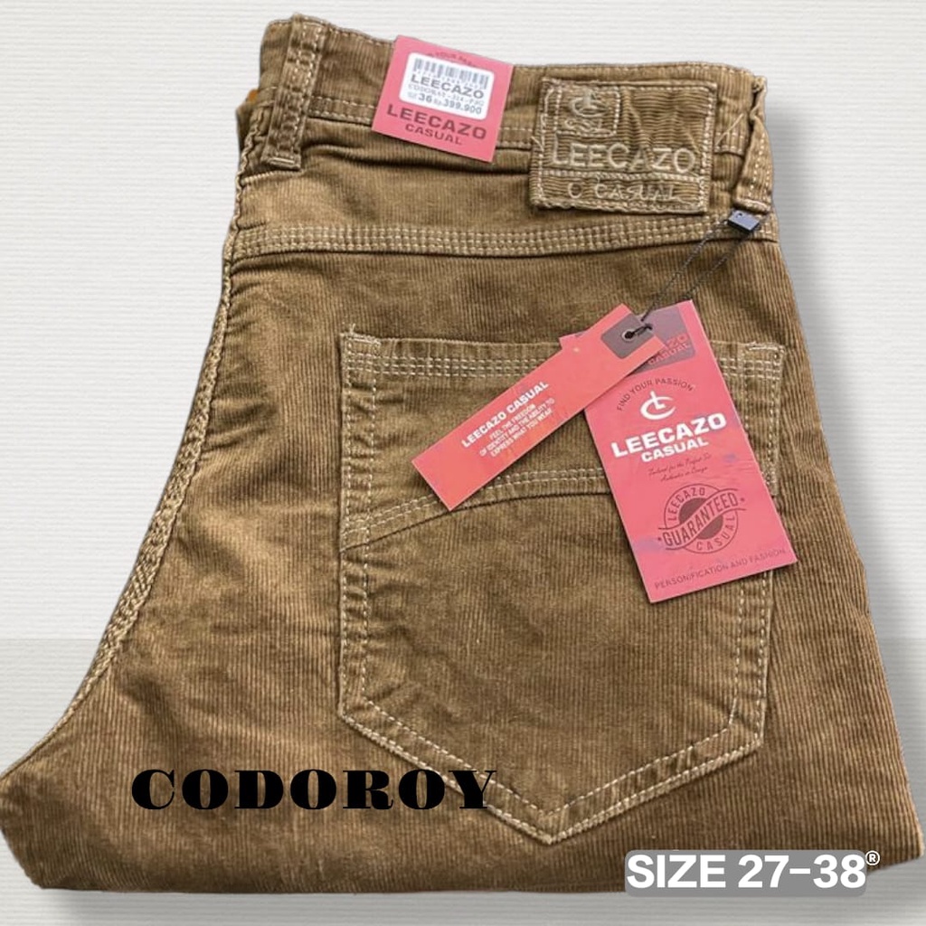 Jual 305 CDR COFFEE BROWN Celana Panjang Jeans Corduray Denim Pria ...