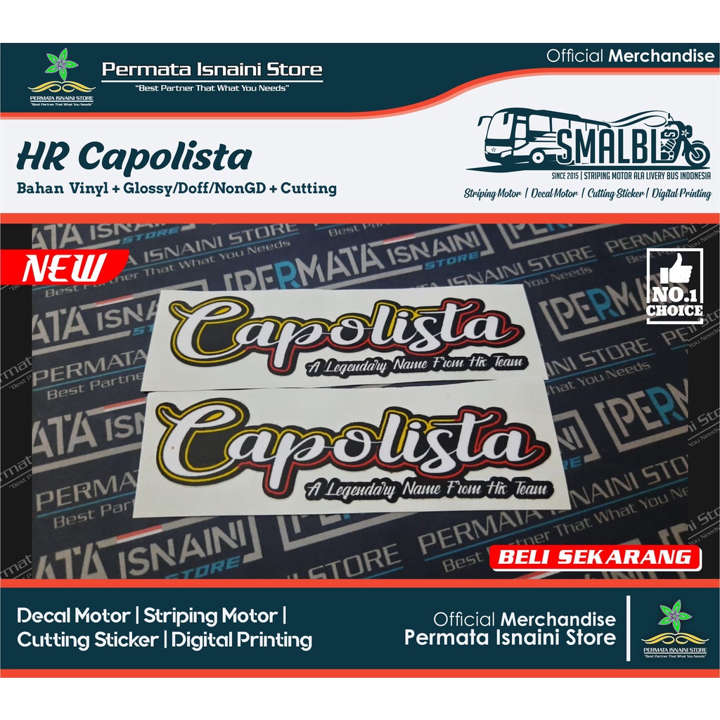 Jual Stiker Vinyl Julukan Hr Capolista Po Haryanto Terbaru Ala Bismania