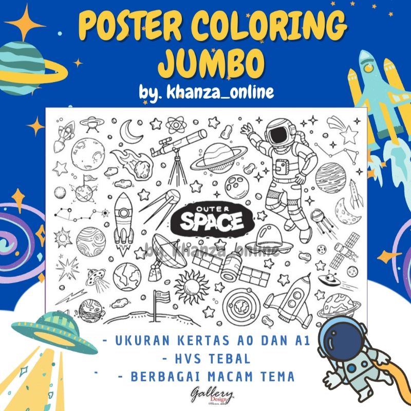 Jual Kertas Mewarnai Jumbo Giant Coloring Poster Mewarnai Besar Shopee Indonesia