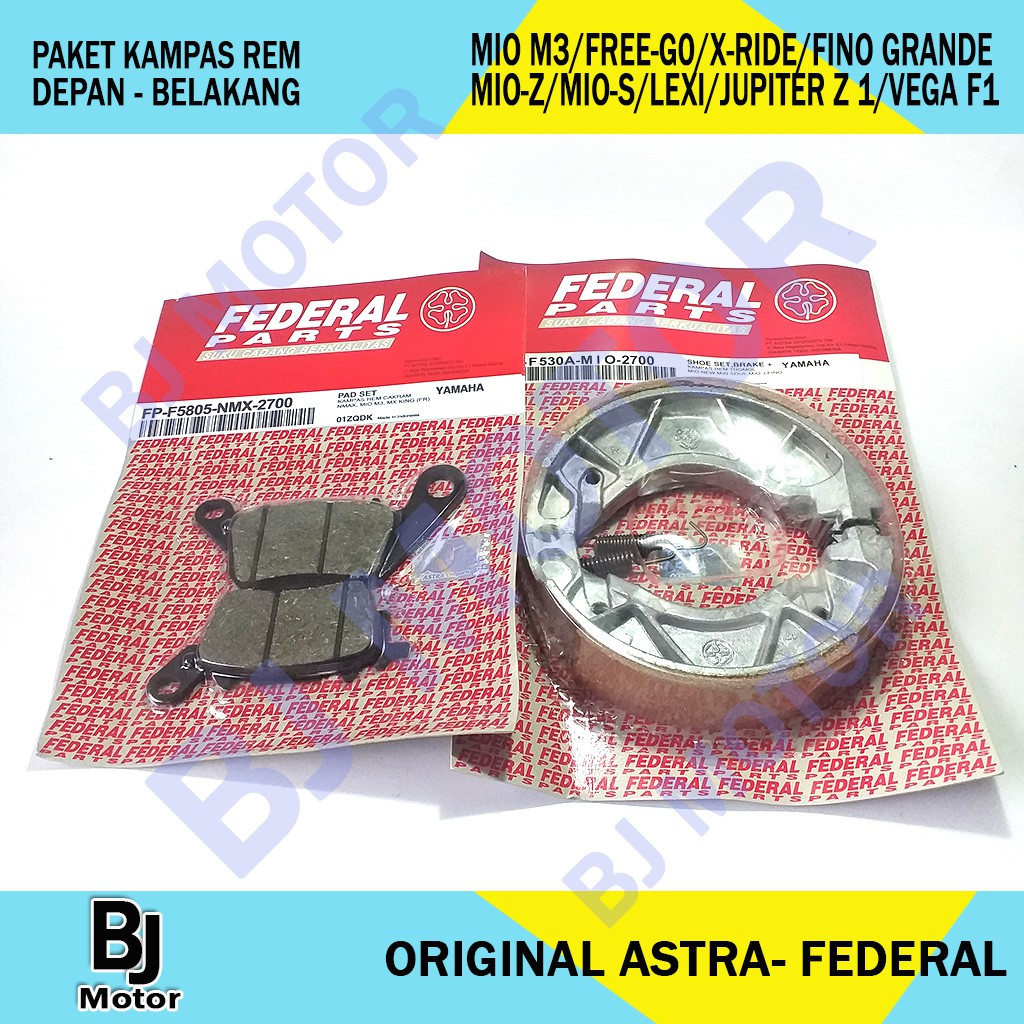 Jual Paket Kampas Rem Depan Belakang Yamaha Mio M3 Free Go Fino Jupiter