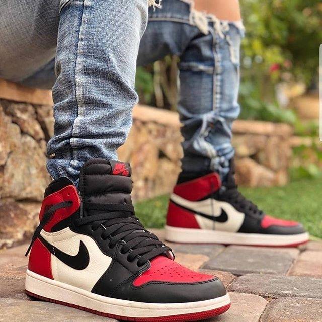 Jual air jordan 1 bred toe hotsell