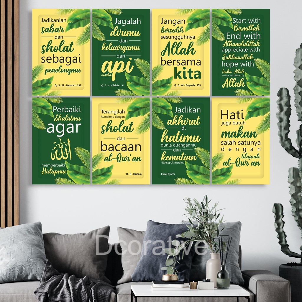 Jual Hiasan Dinding Poster Motivasi Islami Dekorasi Ruangan Rumah Shopee Indonesia