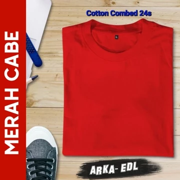 Kaos Polos Cotton Combed 24s Lengan Pendek Baju Distro Dewasa Unisex Pria Wanita