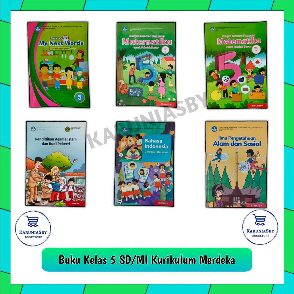 Jual Buku Paket Kelas 5 SD Kurikulum Merdeka Revisi 2021 Terbaru ...
