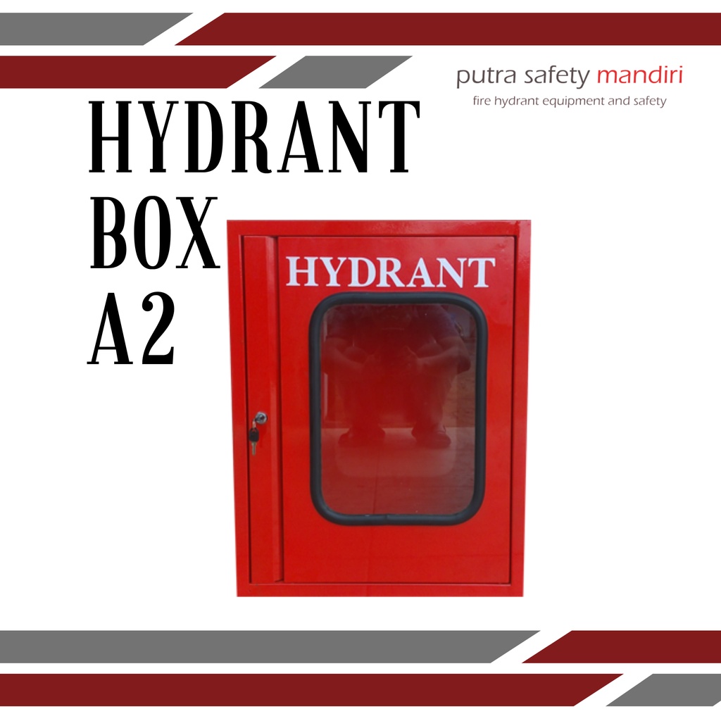 Jual JUAL HYDRANT BOX INDOOR TYPE A2 PINTU POLOS KACA FULLSET FIRE HOSE ...