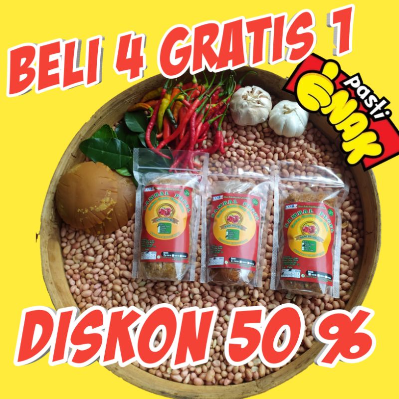 Jual Promo Beli 4 Gratis 1 Sambal Sambel Bumbu Kacang Pecel Madiun