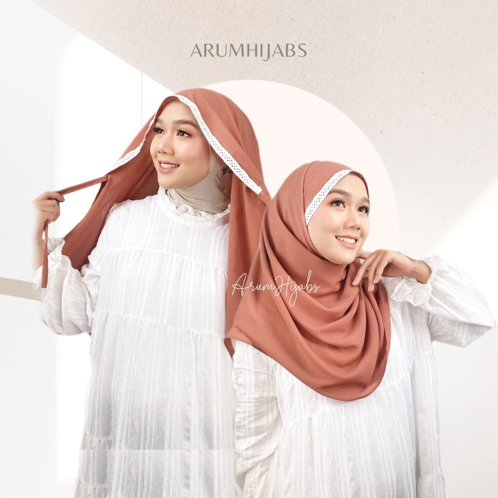 Jual Pashmina Melayu Tali Renda Diamond | Shopee Indonesia