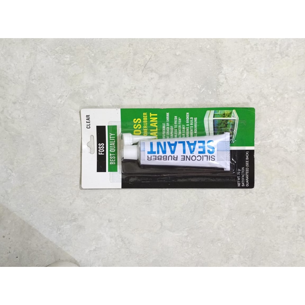 Jual Lem Sealant Silicone Rubber Bening Clear Foss 70Gr 70G Shopee