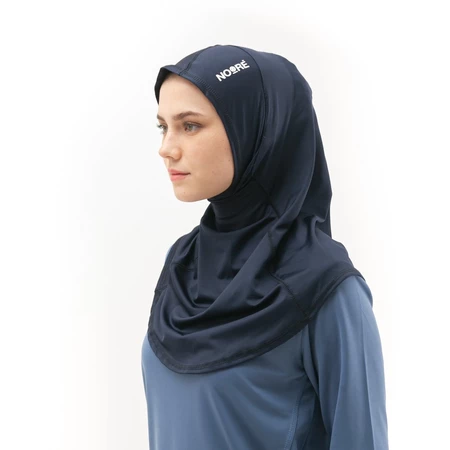 Earphone Seoulina Navy untuk Jilbab Olahraga dan Aktivitas Sehari-hari