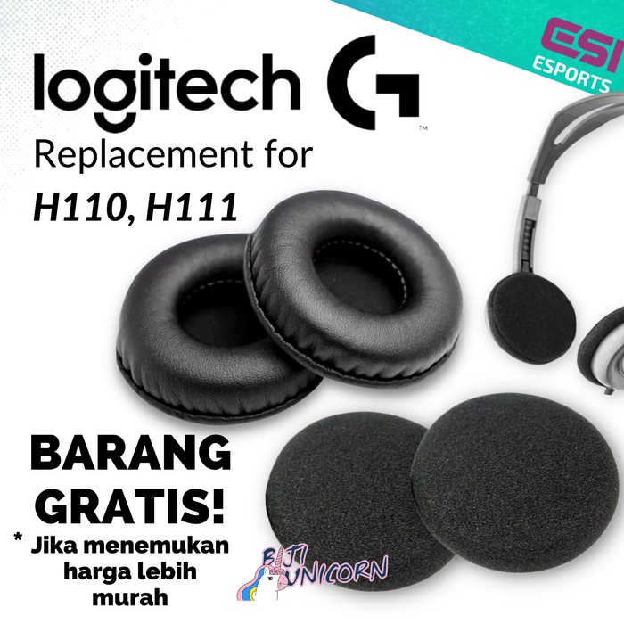 Jual Earcup Earpad Ear Cushion Logitech H110 H111 Busa Foam Premium Edition Shopee Indonesia