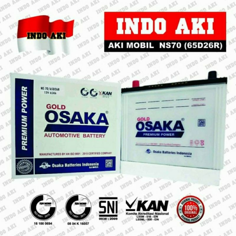 Jual Aki Mobil Toyota Kijang Kapsul Isuzu Panther Elf NS70 65D26R 12V