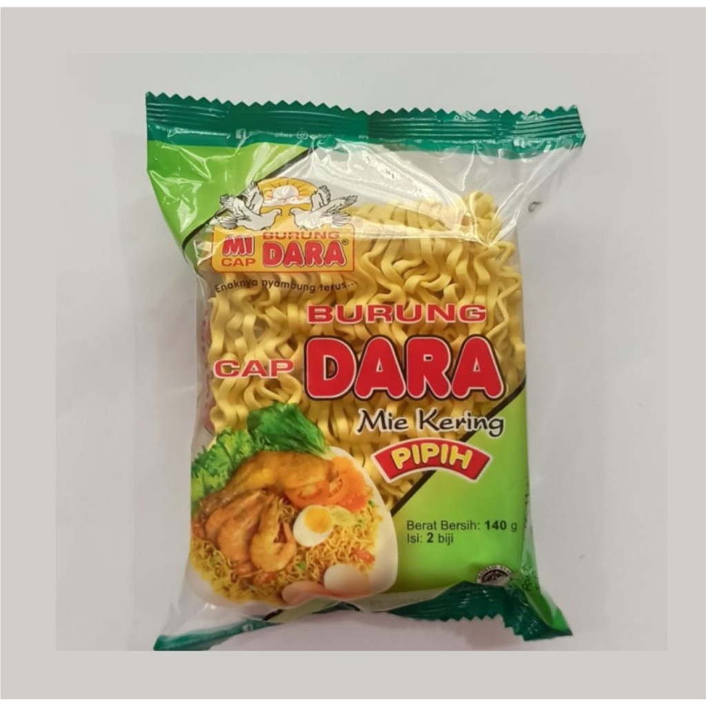 Jual Mie Burung Dara Mie Kering Pipih Isi 2 Pcs Shopee Indonesia