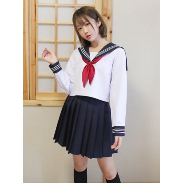 Jual 【Takeshi】 Jepang Japanese School Uniform Skirt Sailor Outfit ...