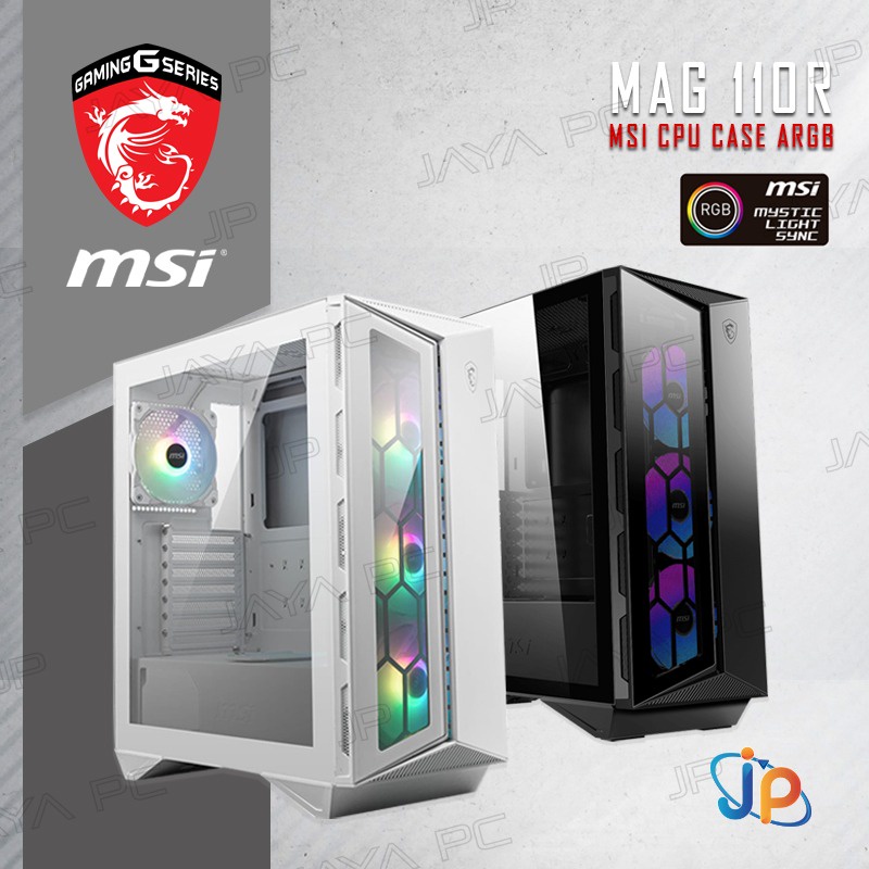 Jual MSI Gaming CPU Case MPG Gungnir 110R - Tempered Glass Chassis ...