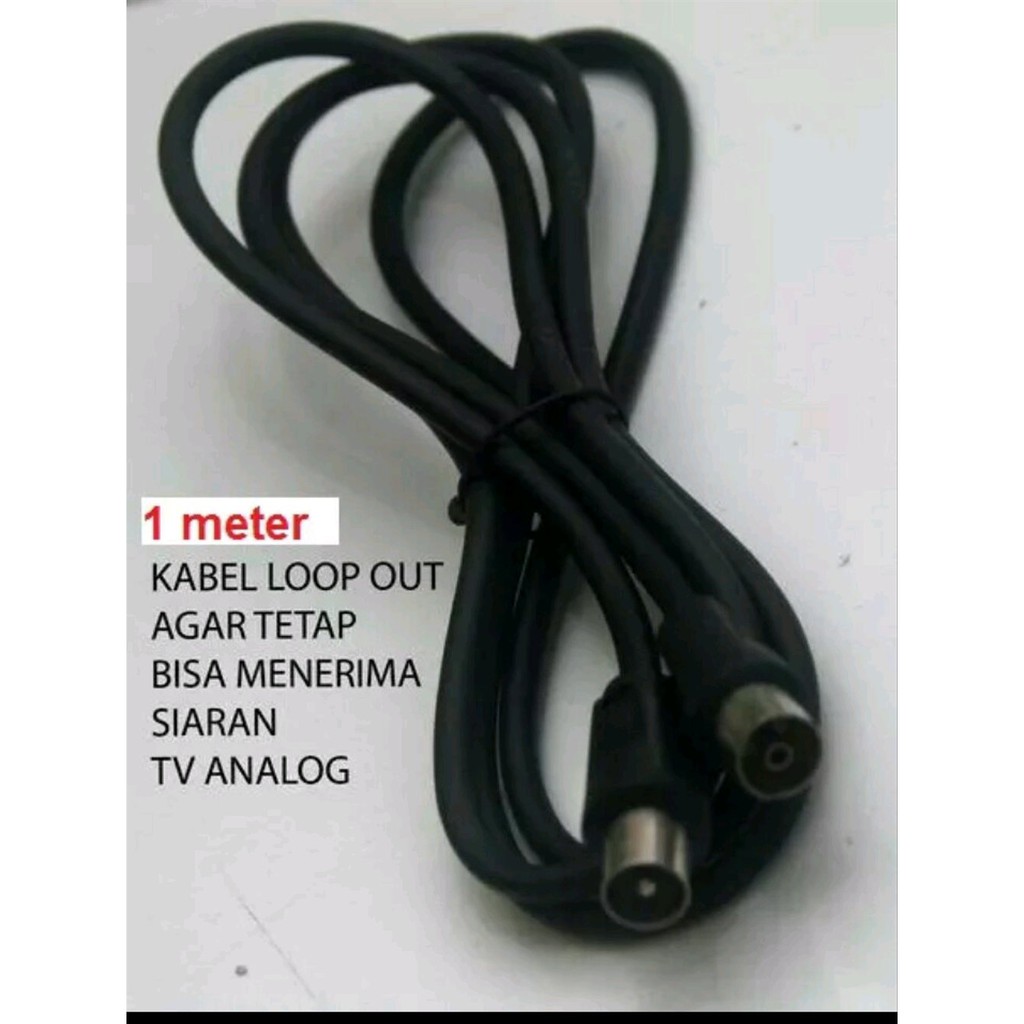 Jual kabel antena loop untuk receiver dvb t2 1 M lop6301 | Shopee Indonesia