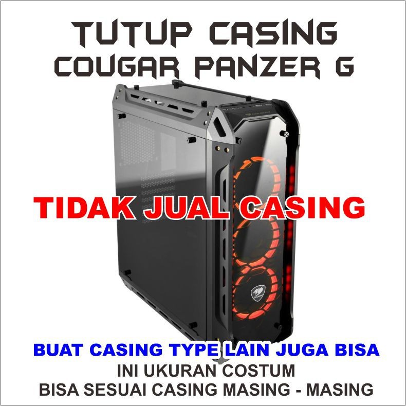 Jual side panel casing cougar panzer g hanya tutup bening casing pc ...