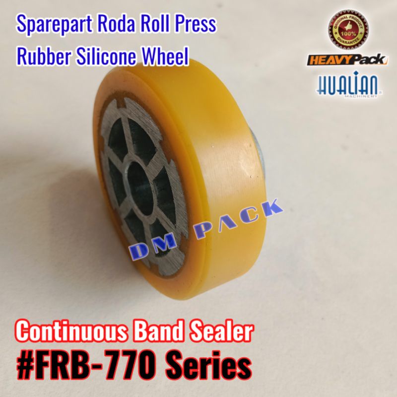 Jual Rubber Silicone Wheel Roda Roll Press Mesin Continuous Band Sealer ...