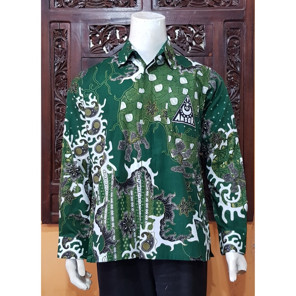 Jual NEW Atasan Kemeja NU Nahdlatul Ulama Lengan Panjang Batik MOSA ...