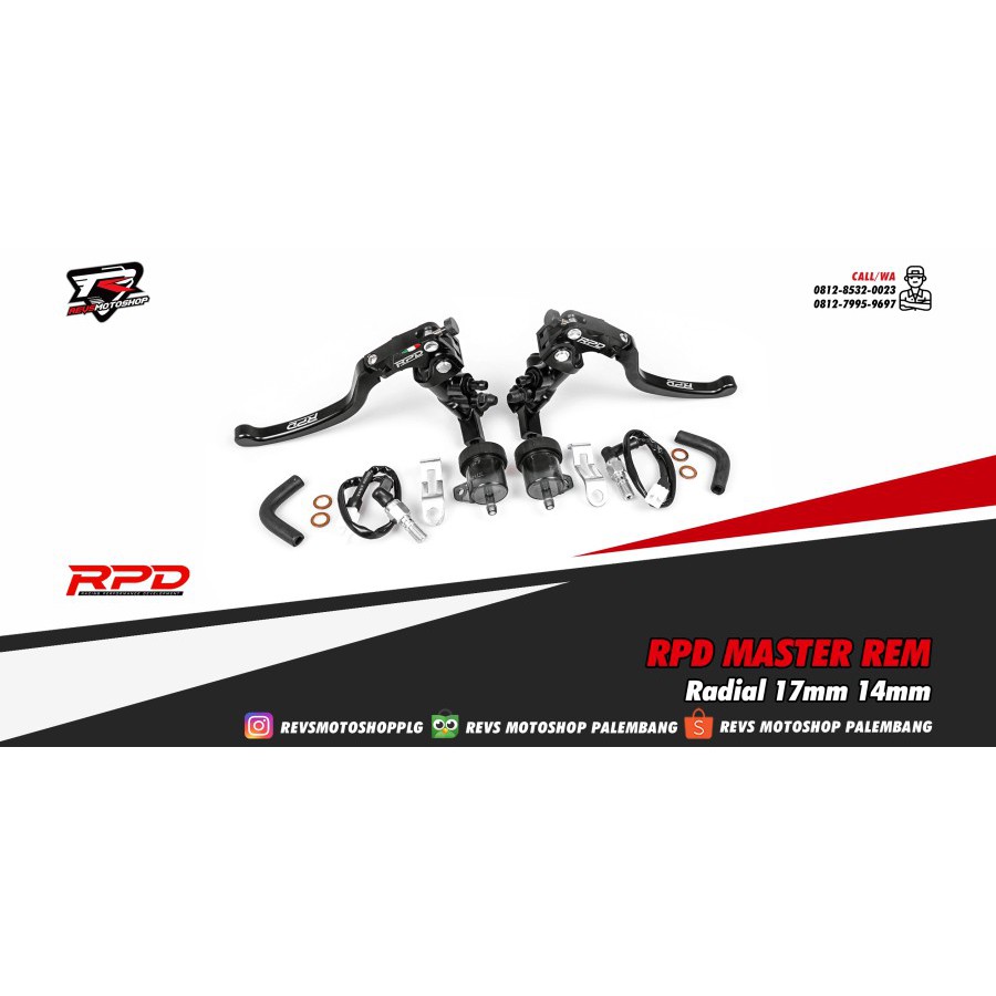 Jual Master Rem Radial Set RPD 17mm 14mm Xmax Nmax Pcx Adv 150 Forza ...