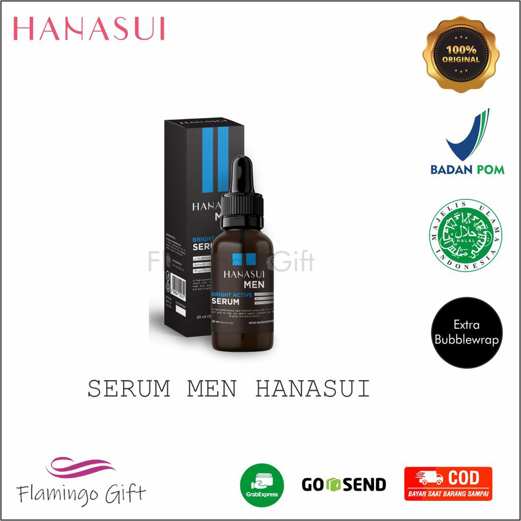 Jual Hanasui Men Bright Active Serum Serum Wajah Untuk Pria Shopee