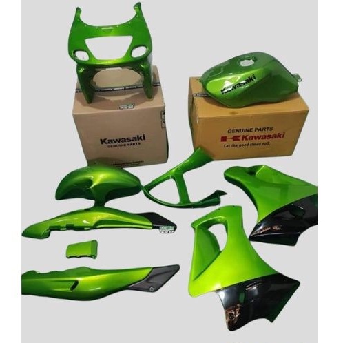 Jual full cover body ninja rr old zx150 hijau metalik original Kawasaki ...