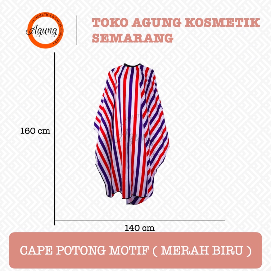 Jual Cape Potong Barbershop (motif merah biru) | Shopee Indonesia