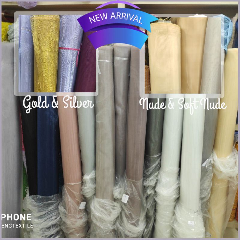 Jual Kain Crinoline Segnet Tile Gazar | Shopee Indonesia