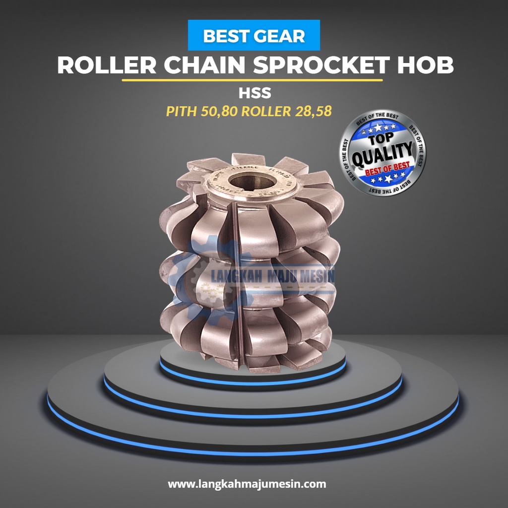 Jual Gear Hobbing RS 160 Sproket Roller Chain Sprocket Hobb Pith 50.80