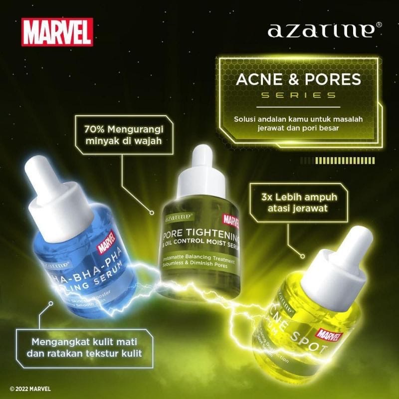 Jual AZARINE Superhero Serum Marvel Edition Series 20ml - Retinol ...
