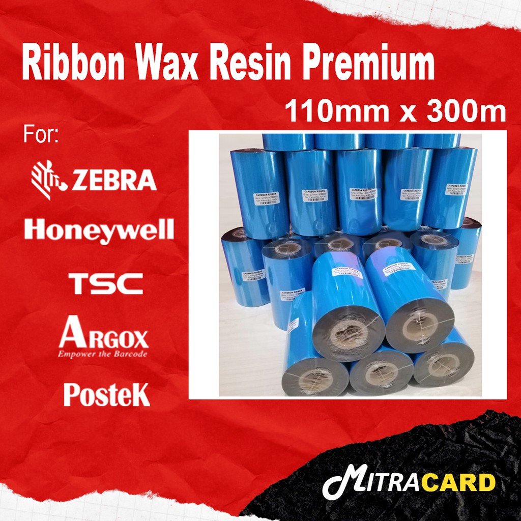 Jual Ribbon Barcode Wax Resin Premium X Shopee Indonesia