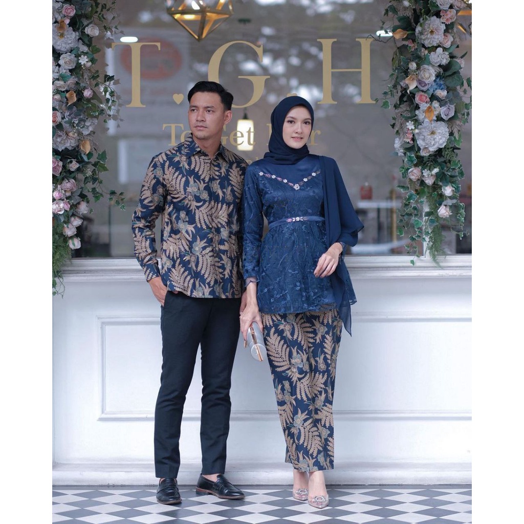 Jual Batik Couple Kebaya Modern Kebaya Tunangan Kebaya Wisuda Kebaya Couple Kebaya Tunik Kebaya 7503