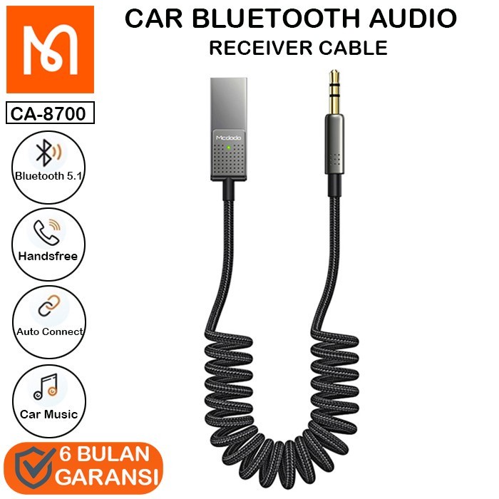 Jual Baru Mcdodo Car Wireless Audio Receiver Bluetooth Aux Mm Shopee Indonesia