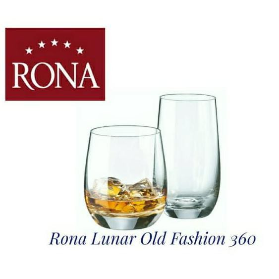 Jual Rona Lunar Old Fashion Crystalline Glass Made in Czech ( 6pcs ...