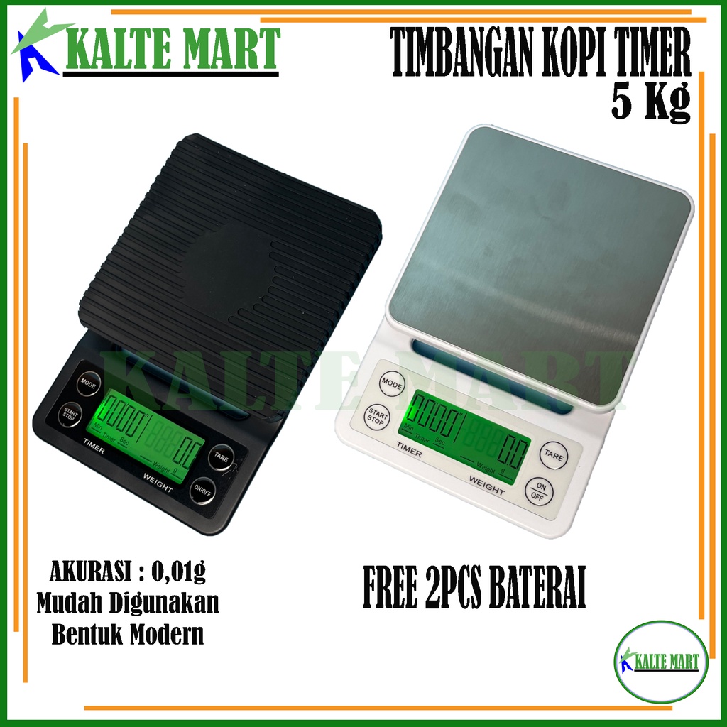 Jual Timbangan Kopi Digital dengan timer 5KG / 0.1GR Digital Timer