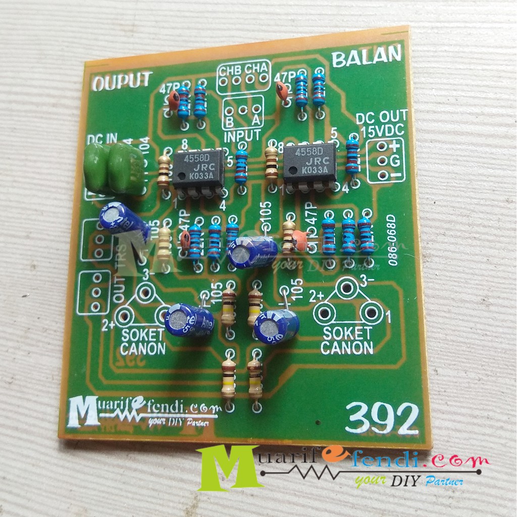 Jual KIT Output Balance OUTPUT BALANCE STEREO 392M TANPA SOKET CANNON ...