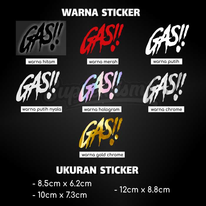Jual Stiker Tangki GAS !! / Sticker GAS!! / Stiker RX King GAS ...