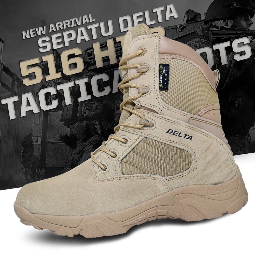 Jual Sepatu Delta Force Elite Boots Inch Coklat Militer Sepatu Gunung Hiking Army