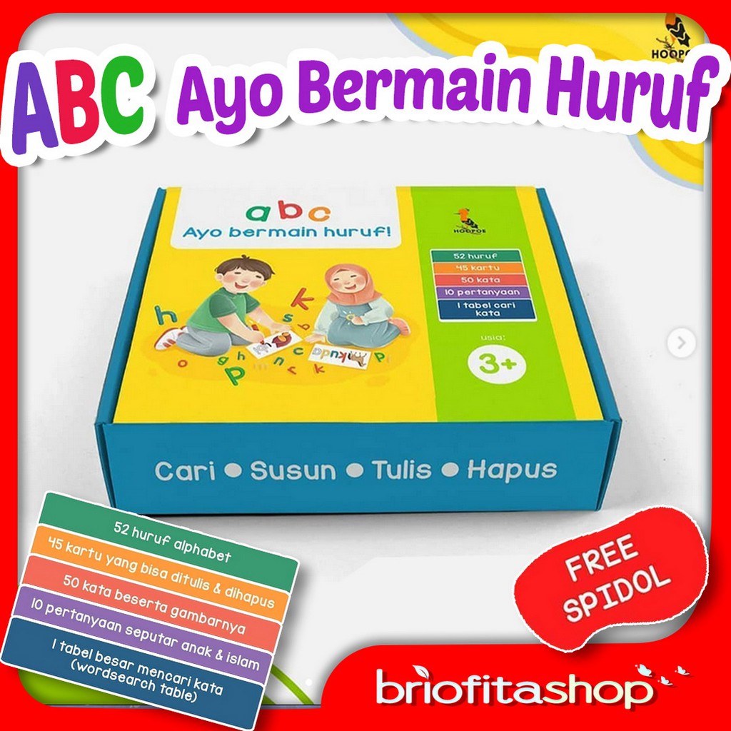 Jual Buku Anak ABC Ayo Bermain Huruf Mainan Edukasi Puzzle Huruf ...